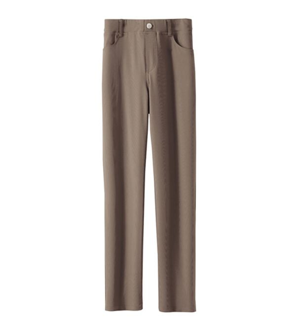 BELLUNA（ベルーナ）の「ヒンヤリなめらか！マシュマロパンツ（フルレングスパンツ）」｜グレージュ