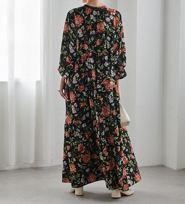 RANAN（ラナン）の「レトロフラワーティアードワンピ（その他ワンピース）」｜詳細画像