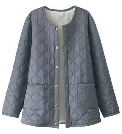 BELLUNA（ベルーナ）の「着ぶくれしにくい！裏シャギーキルトジャケット（ブルゾン）」