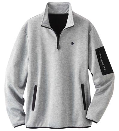 「＜ポロ・ビーシーエス＞裏フリースハーフジップトレーナー（メンズトレーナー）」