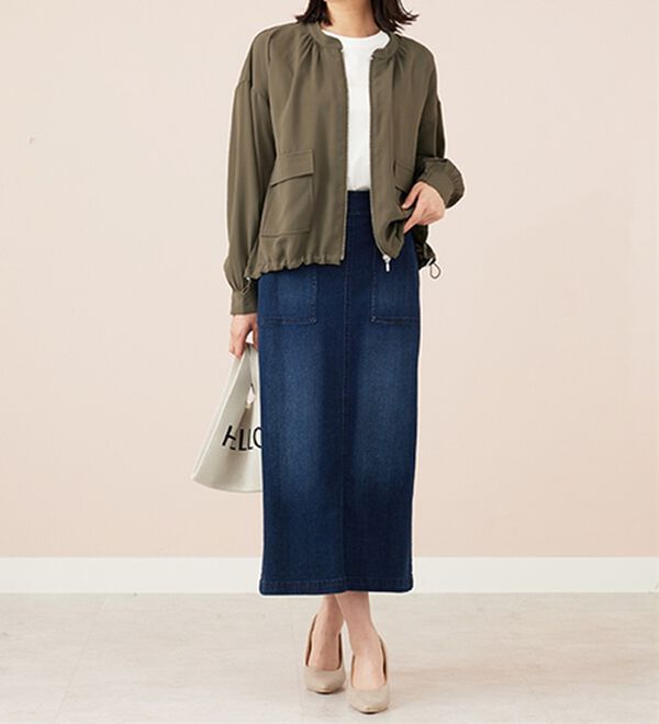 ジャケット・アウター smdkzm とろみ素材ポケットデザインブルゾン - ベルーナ【公式】