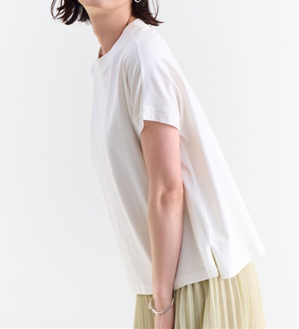 RANAN（ラナン）の「【選べる袖丈】＜BC＞綿100％プチハイネックＴシャツ（カットソー）」｜詳細画像