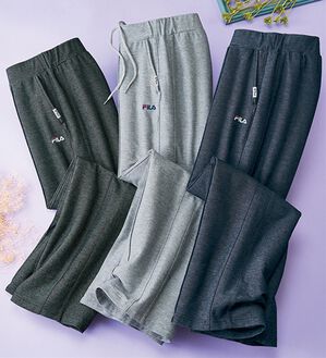 ルフラン（ルフラン）の「【３本組】＜ＦＩＬＡ＞セミワイド杢調すっきりラクするパンツ（セット商品（パンツ））」｜3本組