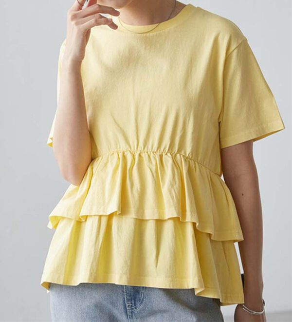 RANAN（ラナン）の「ピグメントフリルトップス（カットソー）」｜詳細画像