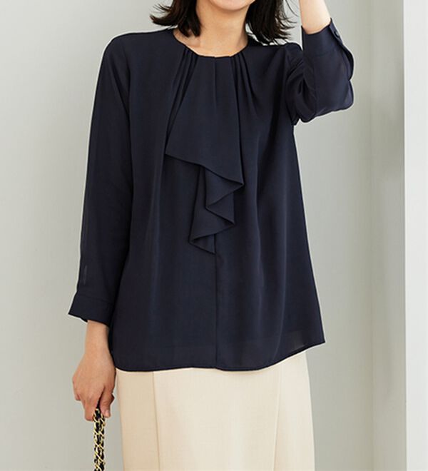 BELLUNA（ベルーナ）の「＜セレモニースタイル＞ボウタイデザインブラウス（ブラウス）」｜詳細画像