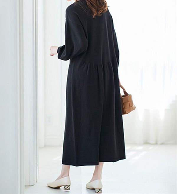 RANAN（ラナン）の「＜４つの機能付＞フレアーニットワンピース（ニットワンピース）」｜詳細画像