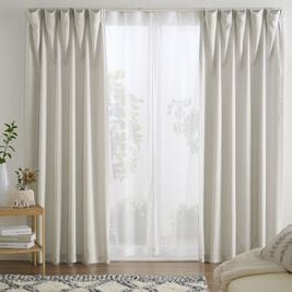 iellio（イエリオ）の「【４枚組】お買得遮光カーテン＜遮光カーテンセット・洗える・レースカーテン・無地・ウォッシャブル＞（ドレープカーテン）」