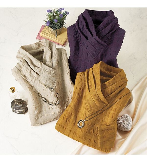 ルフラン（ルフラン）の「日本製ウール綿サッカーブラウス（ブラウス）」｜詳細画像