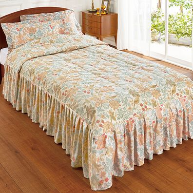 「はっ水機能付シェニールジャカード織ベッドカバー（その他寝具）」