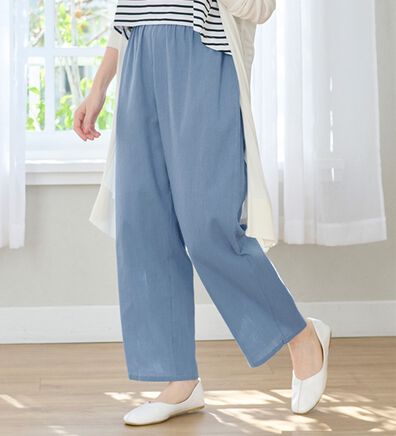 「ベタつきをサラッ！綿１００％楊柳ラクばきパンツ（パジャマ・ルームウェア）」