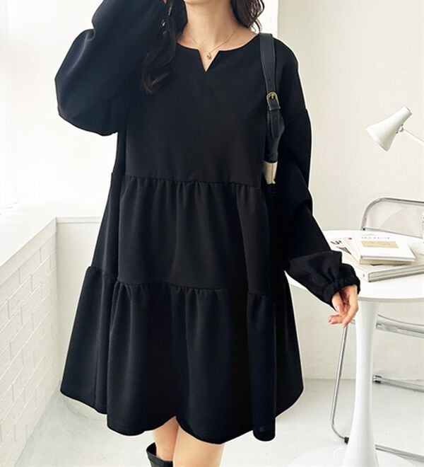 GeeRA（ジーラ）の「前後２ＷＡＹボリュームティアードブラウス（チュニック）」｜詳細画像