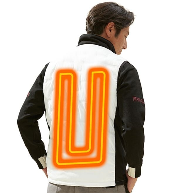 「【関根勤着用】＜トランスコンチネンツゴルフ＞ヒーター付きアクティブベスト（メンズベスト）」｜詳細画像