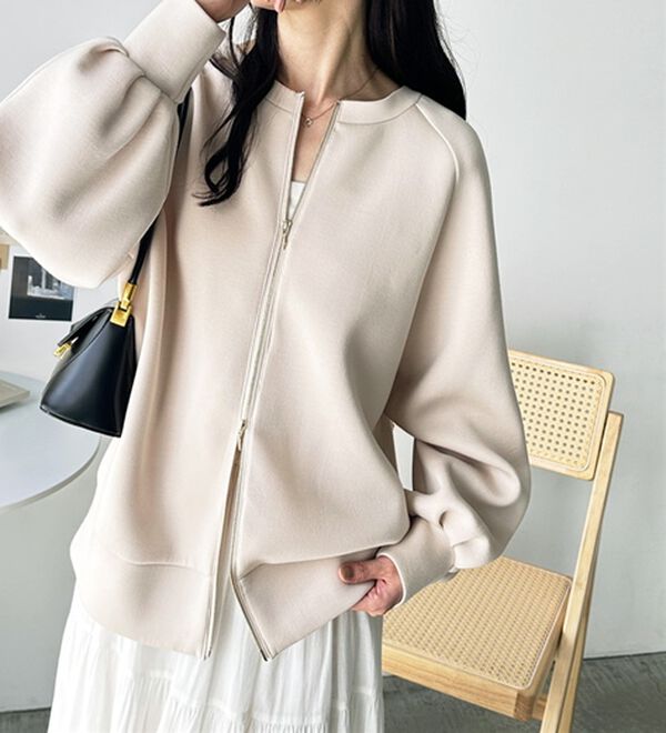 GeeRA（ジーラ）の「前後２ＷＡＹダブルジップスウェット（カットソー）」｜詳細画像