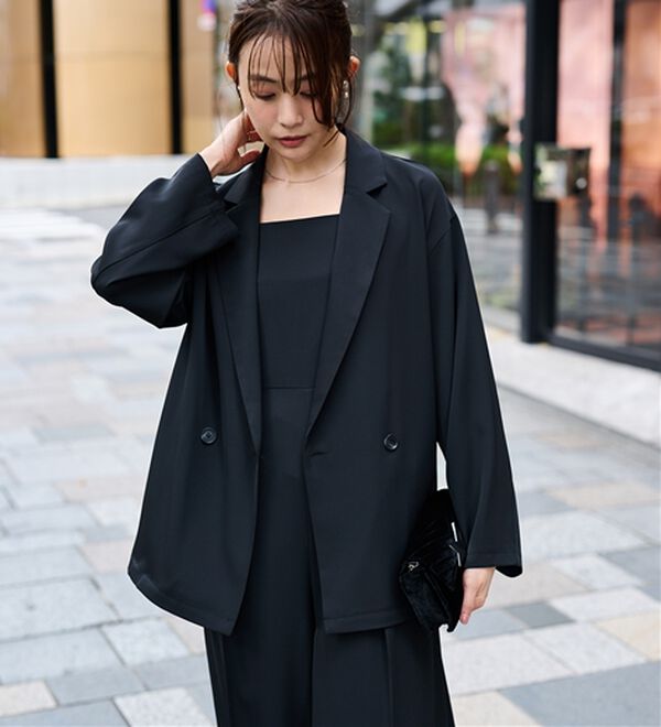 RANAN（ラナン）の「ジャケット＆サロペットドレスセット（パンツスーツ）」｜詳細画像