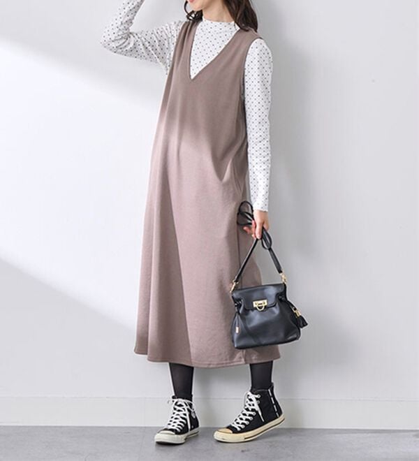 BELLUNA（ベルーナ）の「【選べる衿】肌に優しい綿１００％暖か発熱素材プルオーバー＜ベルホット　コットン＞（カットソー）」｜詳細画像