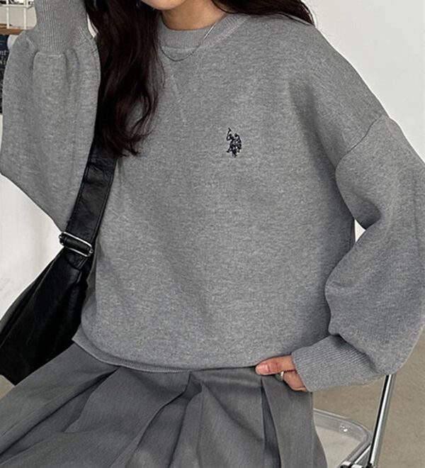 RANAN（ラナン）の「＜U.S.POLO ASSN.＞刺繍スウェットライクニット（ニット・セーター）」｜詳細画像