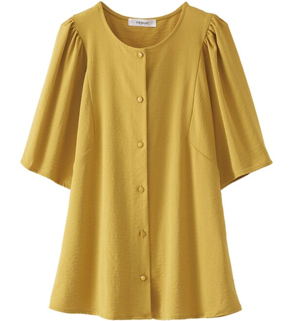 BELLUNA（ベルーナ）の「お手入れ楽々！ビンテージ素材ブラウス（ブラウス）」｜詳細画像