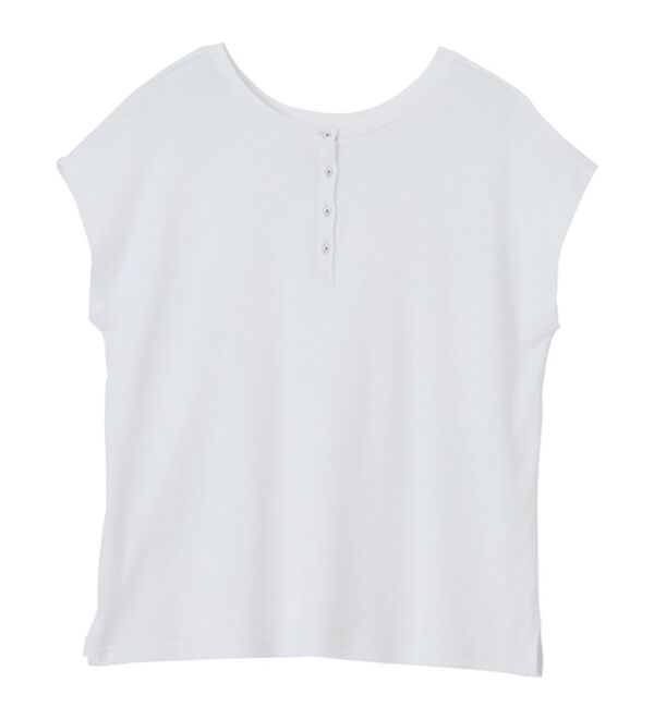 GeeRA（ジーラ）の「綿１００％前後２ＷＡＹシルケットフレンチスリーブカットソー（Tシャツ）」｜詳細画像