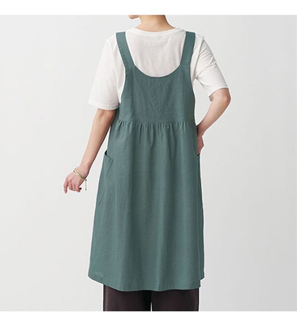 BELLUNA（ベルーナ）の「麻混素材デザインジャンパードレス（チュニック）」｜詳細画像