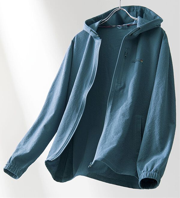 「＜アーノルド　パーマー＞シアサッカーポケッタブルパーカー（メンズパーカー）」｜詳細画像