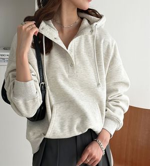 GeeRA（ジーラ）の「アノラック風裏起毛パーカー（パーカー）」｜オートミール