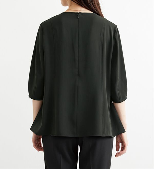BELLUNA（ベルーナ）の「〈オフィス対応〉ランタンスリーブブラウス（ブラウス）」｜詳細画像