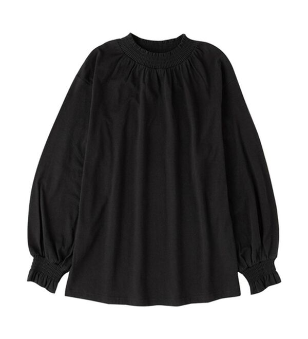 Viola e Viola（ヴィオラ エ ヴィオラ）の「綿１００％スモッキング衿＆袖プチハイトップス（カットソー）」｜詳細画像