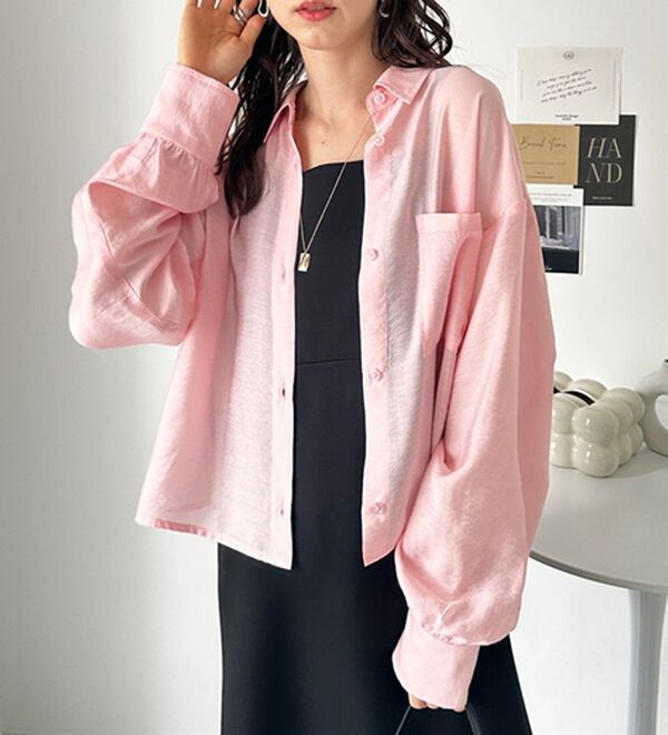 GeeRA（ジーラ）の「着回し自在シアーショートシャツ（シャツ）」｜詳細画像