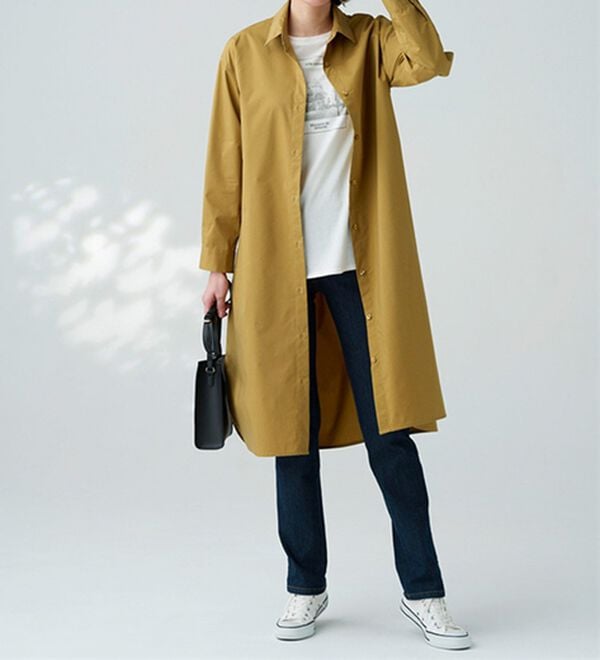 BELLUNA（ベルーナ）の「＜ＳＯＬＯＴＥＸ（Ｒ）＞ストレッチシャツワンピース（シャツワンピース）」｜詳細画像