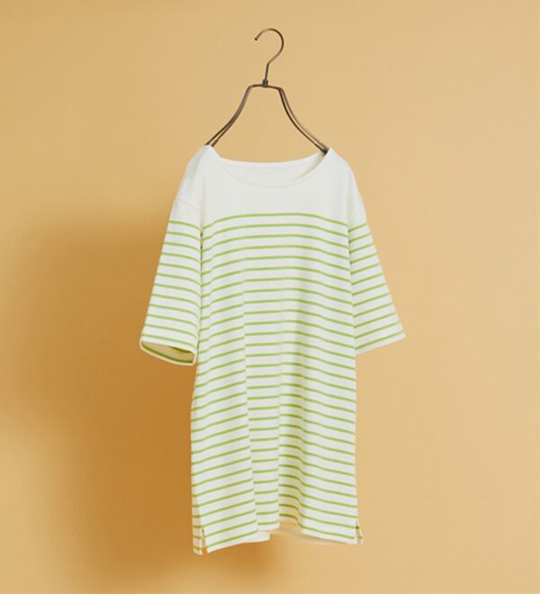 BELLUNA（ベルーナ）の「ハピネスコットン１００％なめらかボーダープルオーバー（カットソー）」｜詳細画像