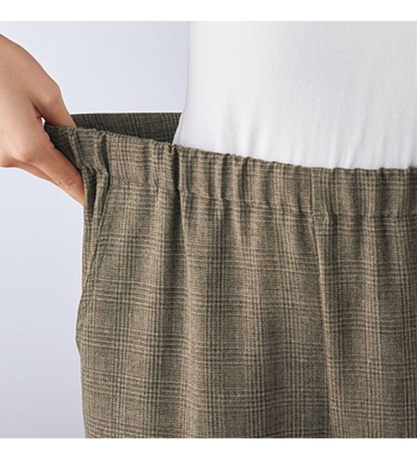 BELLUNA（ベルーナ）の「日本製静電防止ワイドパンツ（ワイドパンツ・ガウチョ）」｜詳細画像