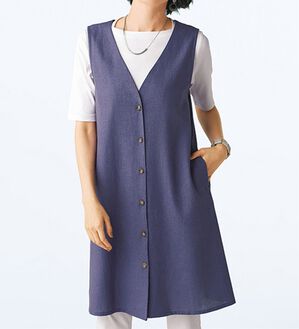 BELLUNA（ベルーナ）の「リネン混チュニックベスト（チュニック）」｜詳細画像