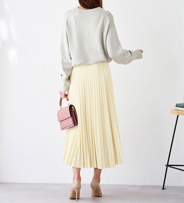 BELLUNA（ベルーナ）の「洗っても形が崩れにくい！プリーツスカート（ロングスカート）」｜詳細画像