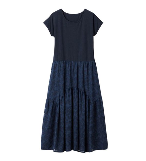 RANAN（ラナン）の「ひんやり！ジャカードドッキングワンピース（ドッキングワンピース）」｜詳細画像