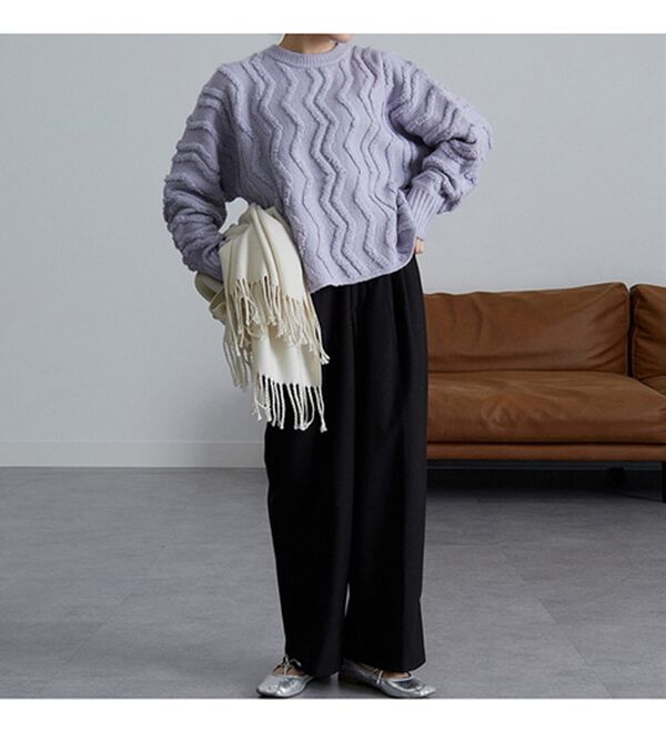 RANAN（ラナン）の「ショート丈ループニットプルオーバー（ニット・セーター）」｜詳細画像