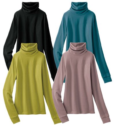 LAVIENNE（ラヴィエンヌ）の「【４色組】こっそり手首あたためインナータートルネック（肌着・インナーウェア）」