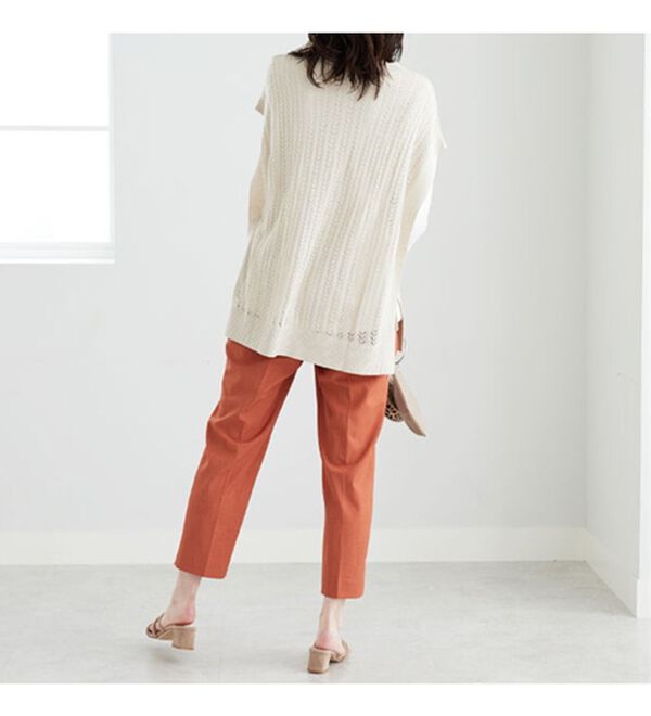 BELLUNA（ベルーナ）の「サイドリボン使いニットベストアンサンブル（アンサンブル）」｜詳細画像