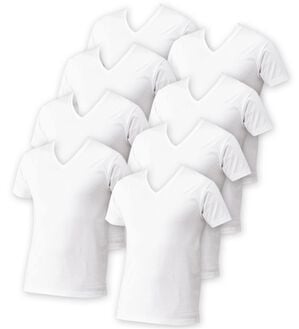 「【８枚組】綿１００％抗菌防臭インナー　Ｖ首半袖（メンズ肌着・インナーウェア）」｜8枚組