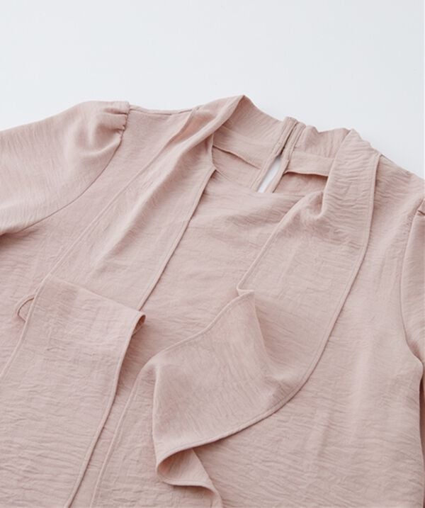 RANAN（ラナン）の「【UV・イージーケア機能付】ボウタイリボンブラウス（ブラウス）」｜詳細画像