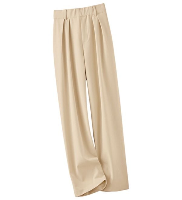 BELLUNA（ベルーナ）の「お腹スッキリ！ダブルインタックワイドパンツ（フルレングスパンツ）」｜詳細画像