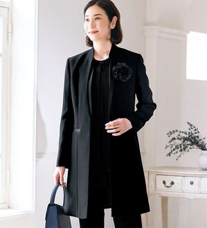 ルフラン（ルフラン）の「ロング丈すっぽりジャケット（ブラックフォーマル（喪服・礼服））」｜1