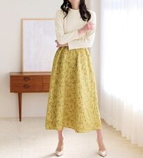 RANAN（ラナン）の「ジャカード素材ドッキングワンピース（ドッキングワンピース）」