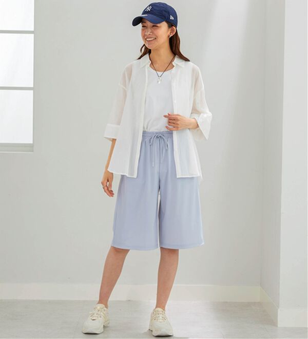 BELLUNA（ベルーナ）の「ヒンヤリ爽快！ゆったりハーフパンツ（その他パンツ）」｜詳細画像