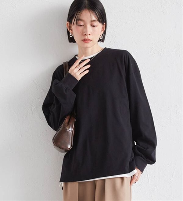 RANAN（ラナン）の「多機能ベーシックオーバーサイズ長袖Tシャツ（Tシャツ）」｜詳細画像