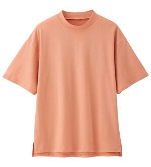 「汗じみ対策５分袖Ｔシャツ（Tシャツ）」｜オレンジピール