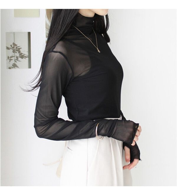 GeeRA（ジーラ）の「指穴開きシアートップス（カットソー）」｜詳細画像