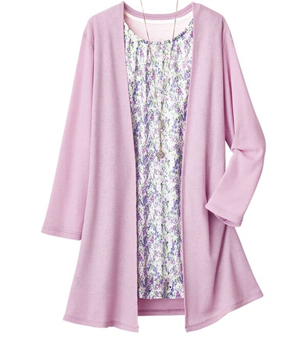 ルフラン（ルフラン）の「小花柄トップスカーディガンアンサンブル（アンサンブル）」｜詳細画像