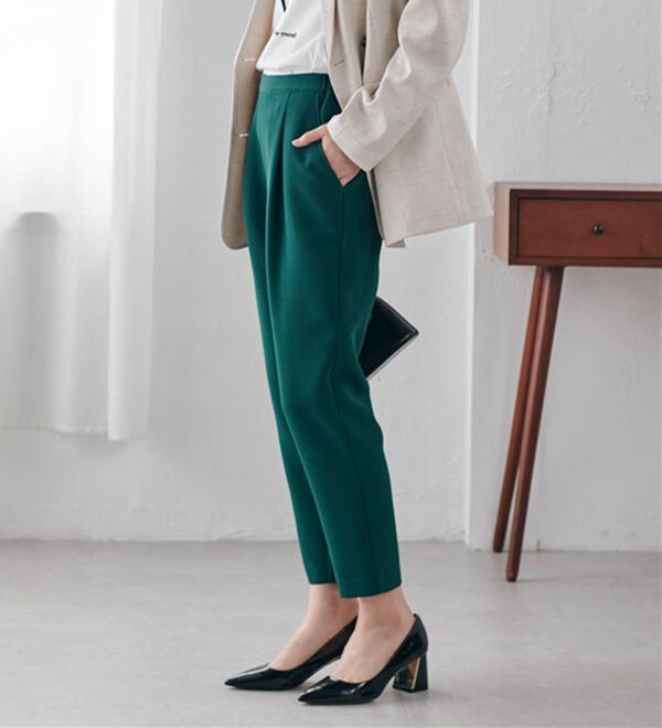 RANAN（ラナン）の「美脚シルエットクロップドパンツ（フルレングスパンツ）」｜詳細画像