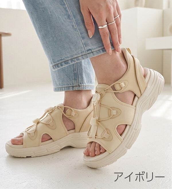 ルフラン（ルフラン）の「立ったまま履ける！スポーツサンダル（サンダル・ミュール）」｜詳細画像