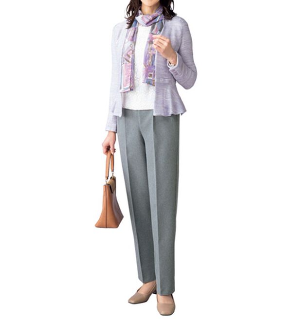 ルフラン（ルフラン）の「【３本組】日本製　お手入れラクラク上品パンツ（フルレングスパンツ）」｜詳細画像